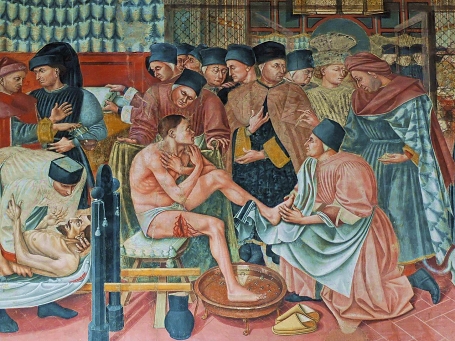 Healing the Sick, Fresco by Domenico di Bartolo, circa 1441, Wikimedia Commons